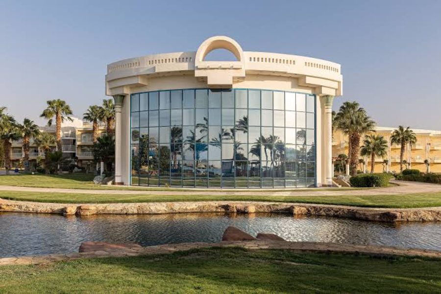 luxury resort at Palm Royale Soma Bay with beach and pools
